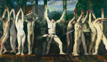 George Wesley Bellows Painting - The Barricade George Wesley Bellows